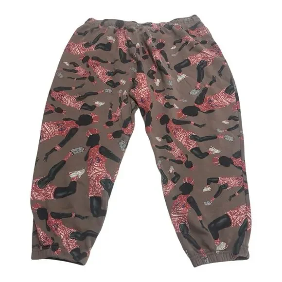 Jordan Artist Series by Parker Duncan Brown 3XL Joggers Basketball Urban Street - Picture 7 of 7